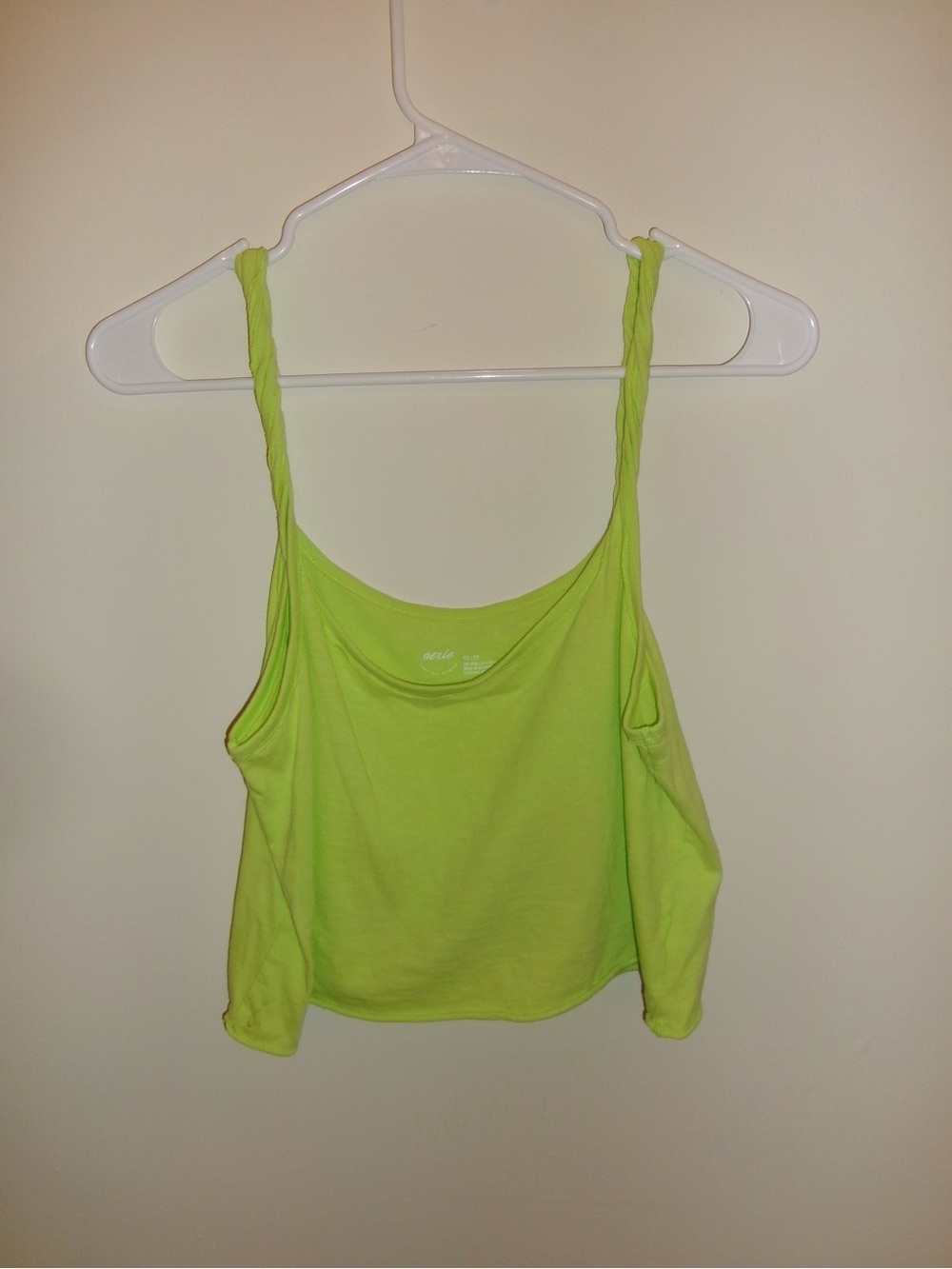 Aerie Neon Lime Twisted-Strap Cami